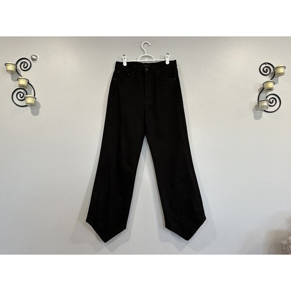 MOTHER The Dagger Flood Pitch Black Jeans Size 29 NWOT - Picture 2 of 10